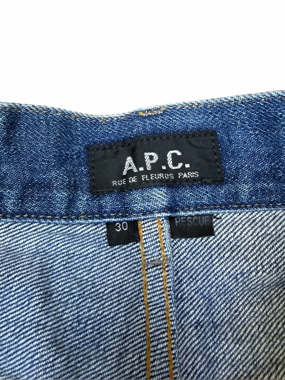 APC Jean Shorts Petit New Standard Blue Selvedge Red Line Japanese Denim 30